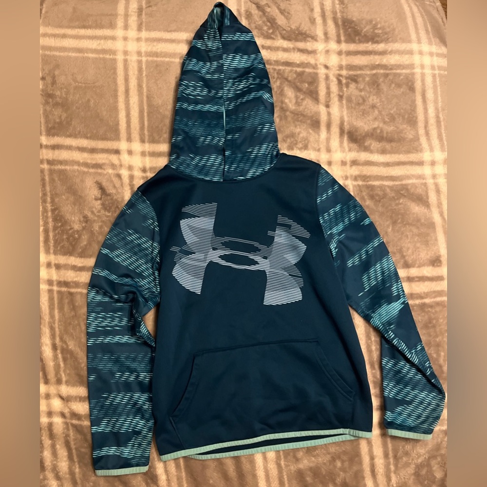 Under Armour Hoodie Blue Boys Size Youth Medium